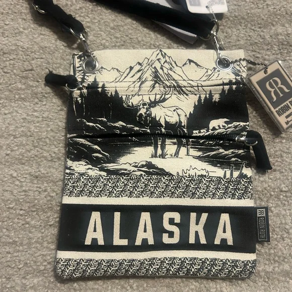 Robin Ruth Black and White Alaska Crossbody Bag - Picture 2 of 6